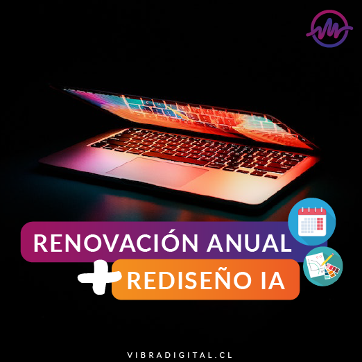 Renovación anual y rediseño web IA